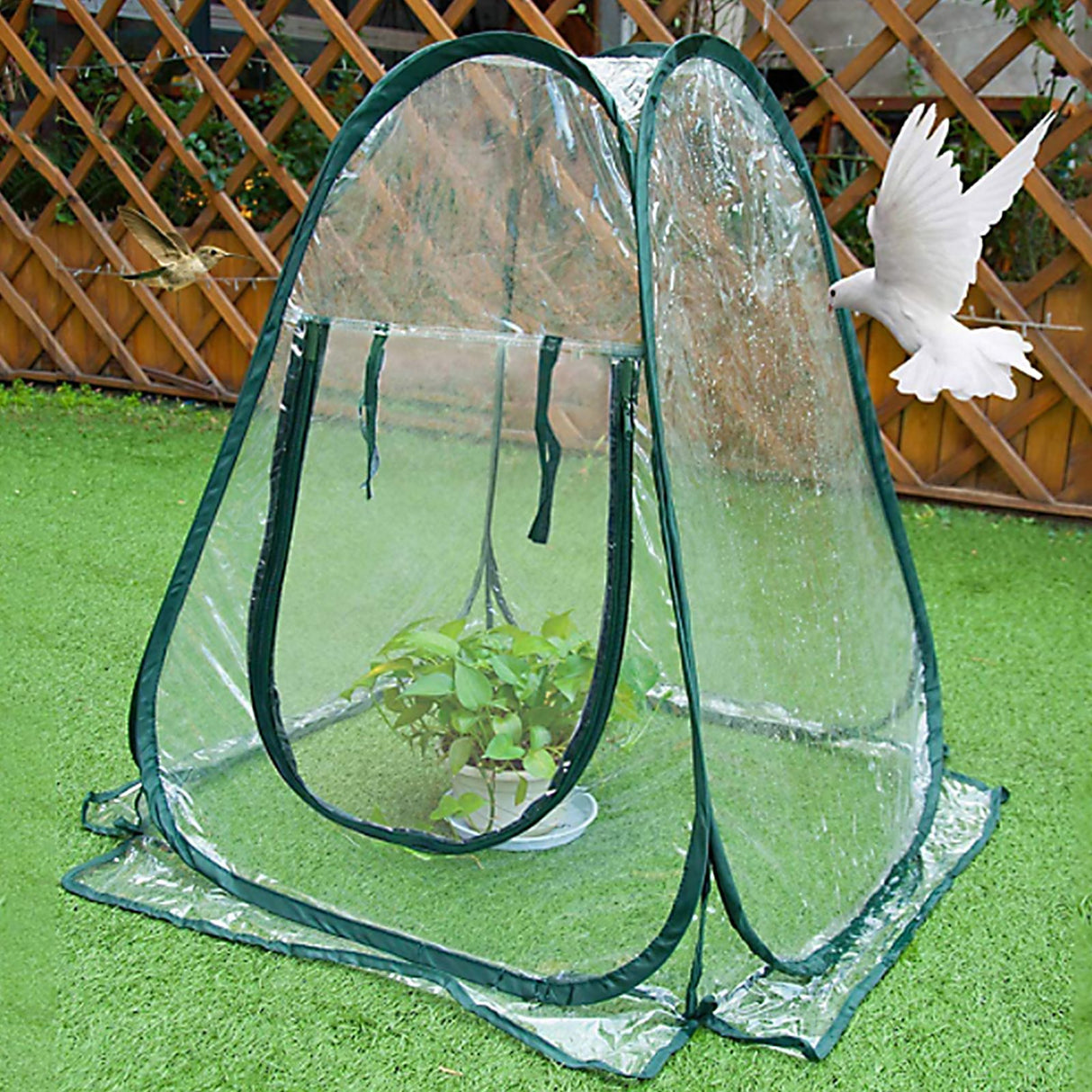 Foldable Portable Mini Home Garden Greenhouse Succulent Flower Warm Cover Windproof Rainproof Greenhouse