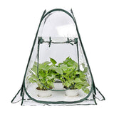 Foldable Portable Mini Home Garden Greenhouse Succulent Flower Warm Cover Windproof Rainproof Greenhouse - Close-Up Angle