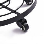 Mobile Flower Stand with Universal Wheels Metal Movable Flower Pot Stand