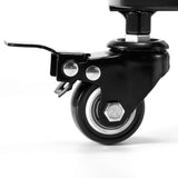 Mobile Flower Stand with Universal Wheels Metal Movable Flower Pot Stand - Top-Down View