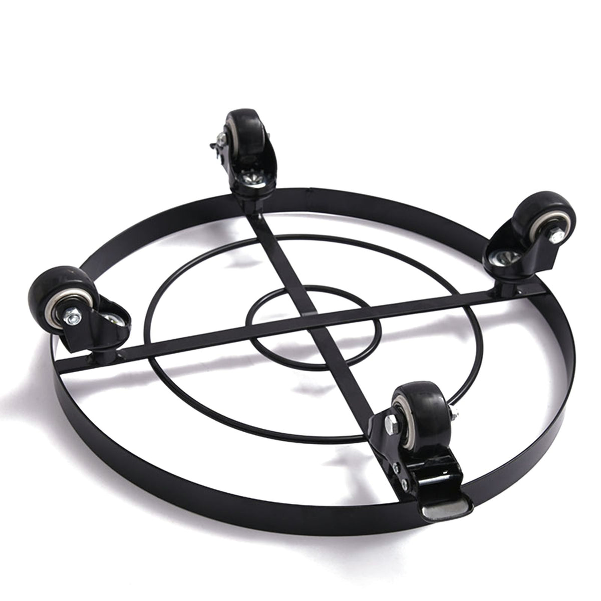 Mobile Flower Stand with Universal Wheels Metal Movable Flower Pot Stand