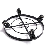 Mobile Flower Stand with Universal Wheels Metal Movable Flower Pot Stand