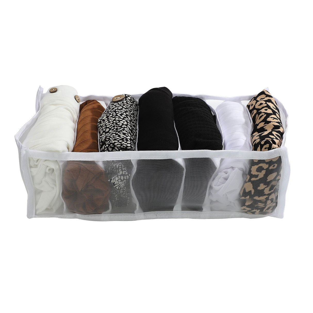 Wardrobe Clothes Organizer Foldable Drawer Clothes Compartment Storage Box for Bedroom Dorm Room