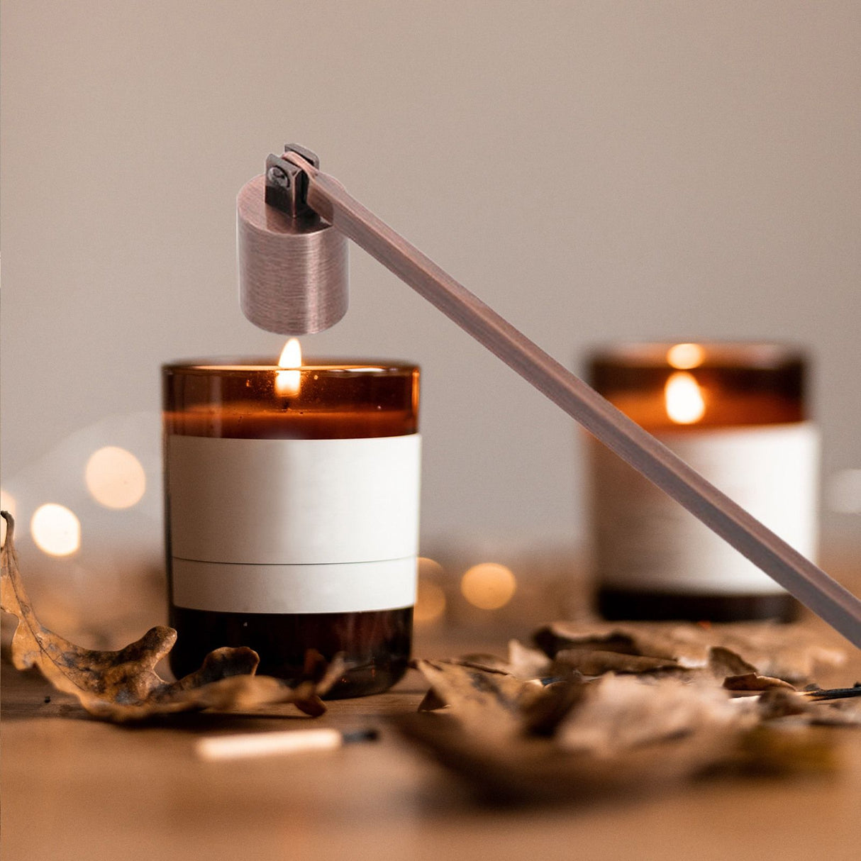 Candle Wick Snuffer Stainless Steel Wick Flame Snuffer Vintage Extinguisher with Long Handle