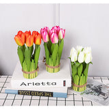 12 Head Tianshan Potting Room Fake Flower Simulation Table Flower Decoration Flowers Floral Arrangement Flowers - Front View