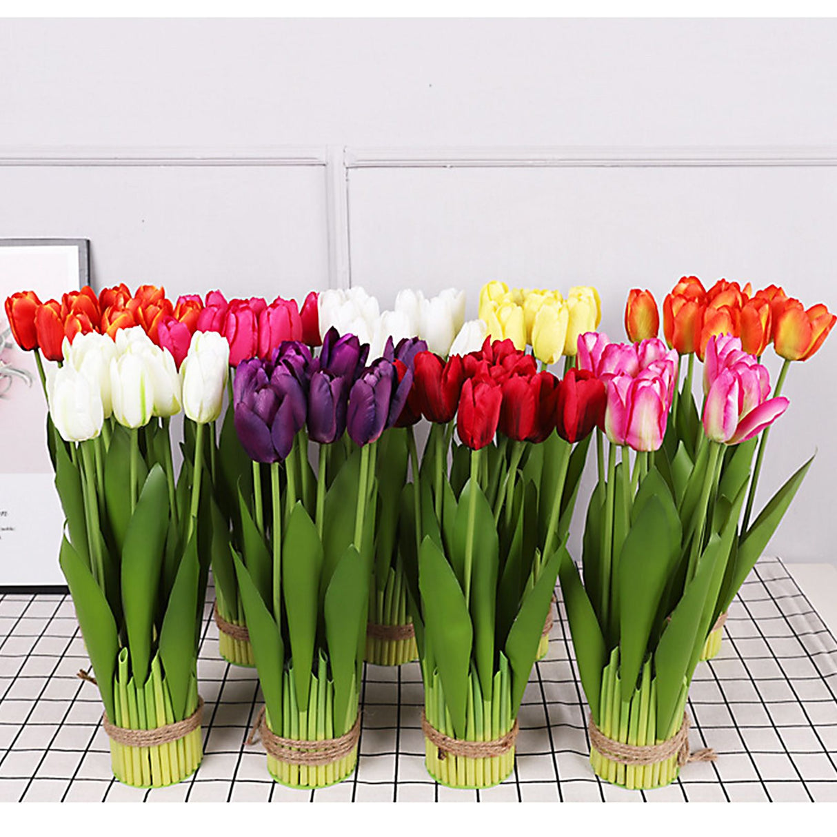 12 Head Tianshan Potting Room Fake Flower Simulation Table Flower Decoration Flowers Floral Arrangement Flowers