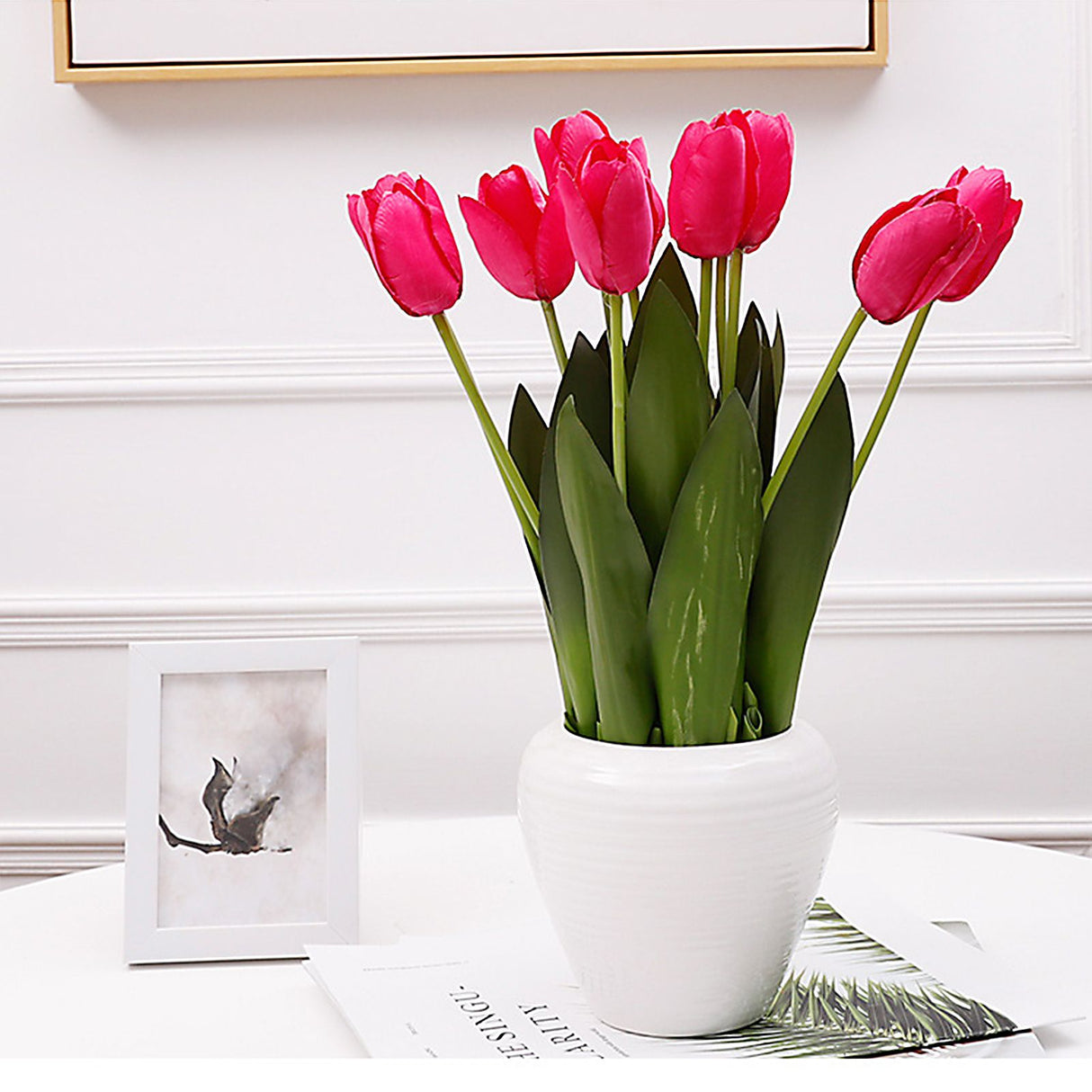 12 Head Tianshan Potting Room Fake Flower Simulation Table Flower Decoration Flowers Floral Arrangement Flowers
