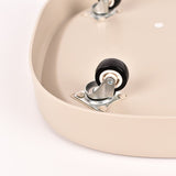 Mobile Flower Pot Tray Durable Wheels Plant Tray Planter Tray with Wheels - Front View