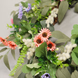 Simulation Flower Wreath Eucalyptus Daisy Wreath Wedding Home Decoration