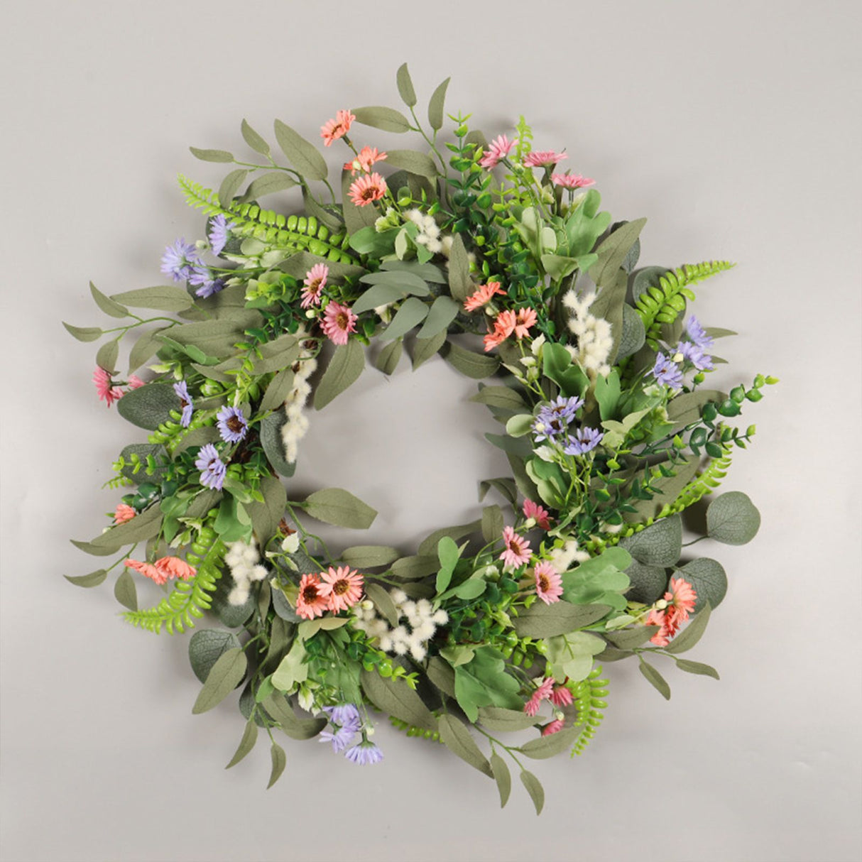 Simulation Flower Wreath Eucalyptus Daisy Wreath Wedding Home Decoration