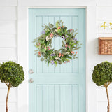 Simulation Flower Wreath Eucalyptus Daisy Wreath Wedding Home Decoration - Extra Image