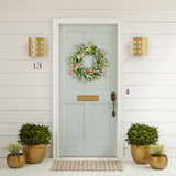 Simulation Flower Wreath Eucalyptus Daisy Wreath Wedding Home Decoration