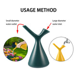 1.5L Creative V Shaped Watering Cans Home Gardening Watering Sprinkler Spray Cans - Rear View