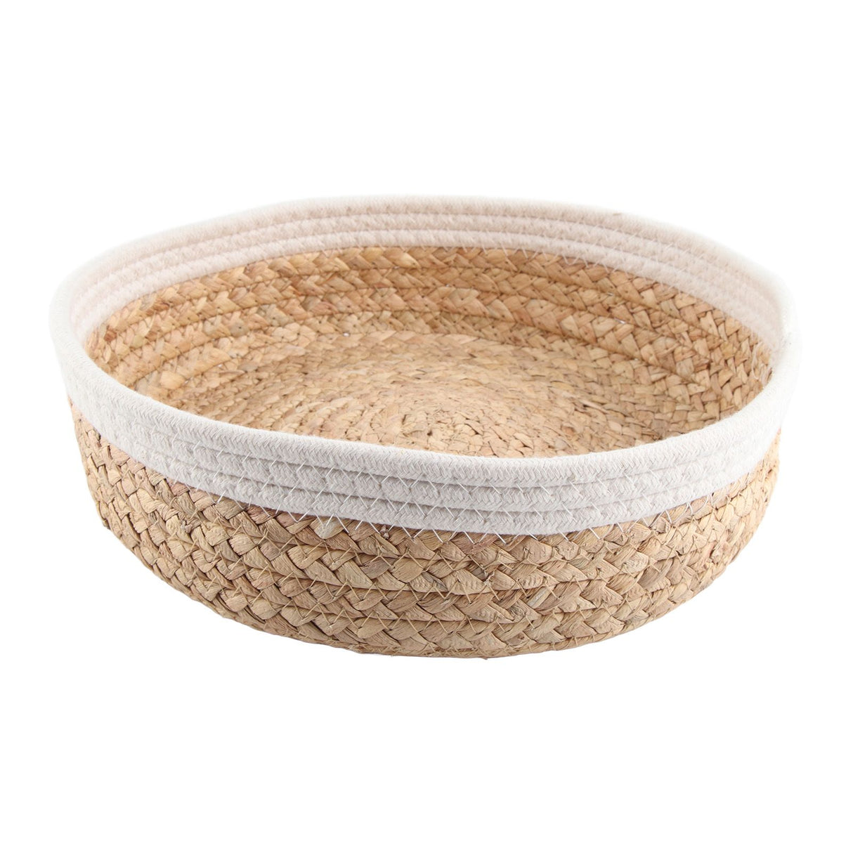 Woven Storage Basket Cloth Lining Rectangular Decorative Organizer Bins for Clothes Toy