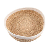 Woven Storage Basket Cloth Lining Rectangular Decorative Organizer Bins for Clothes Toy