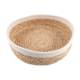 Woven Storage Basket Cloth Lining Rectangular Decorative Organizer Bins for Clothes Toy