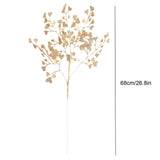 Gold Heart Shaped Artificial Plastic Grass - Side View