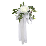 Mori Department Chair Back Flower Banquet Wedding Celebration Chair Decoration - Side View