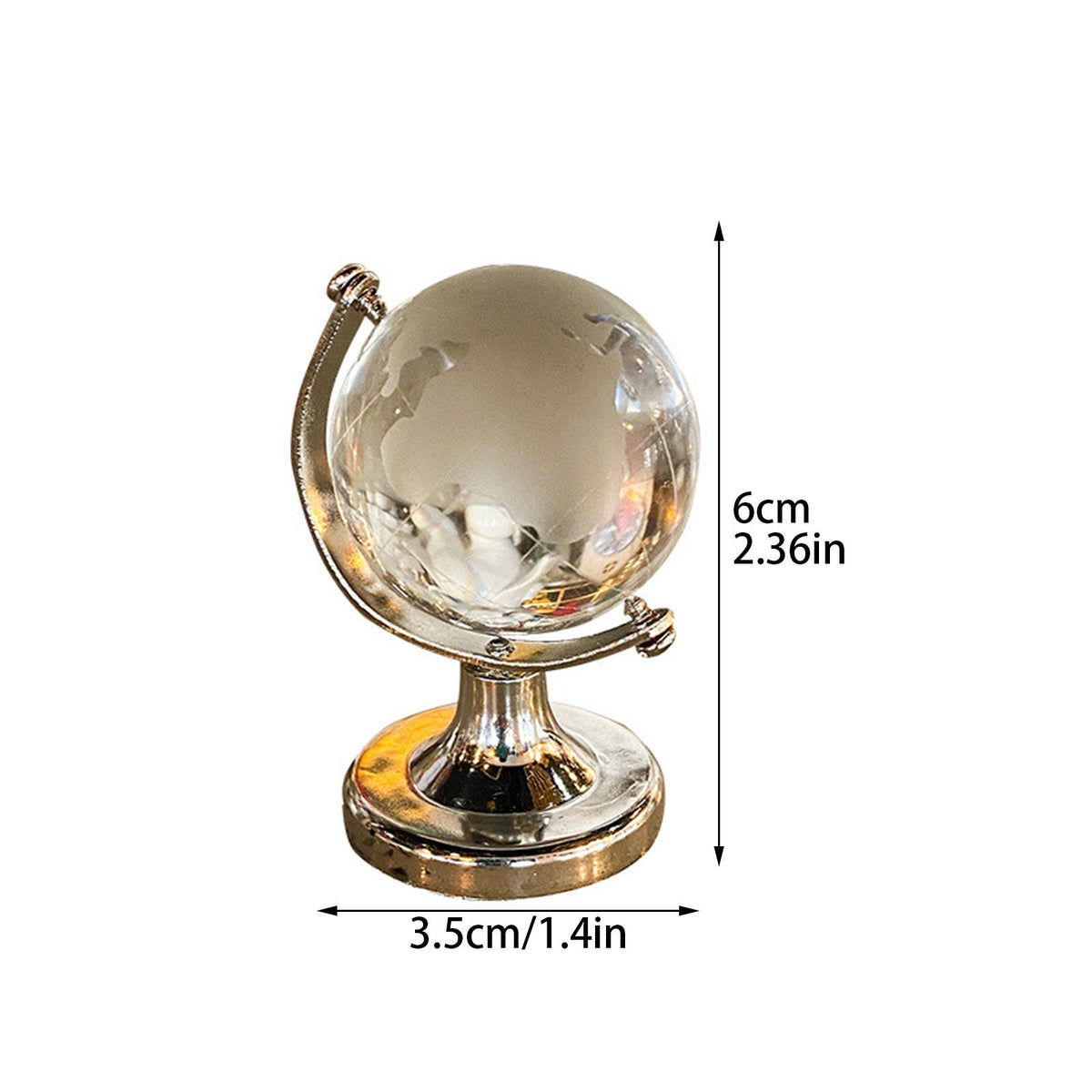 Simple Ins Style Mini Globe Girl Heart Creative Transparent Tabletop Decoration