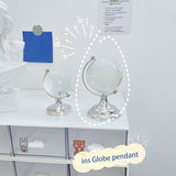 Simple Ins Style Mini Globe Girl Heart Creative Transparent Tabletop Decoration - Rear View