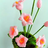 Artificial Sunflower Hand Woven Yarn Simulation Flower Potting Indoor Decoration - Front View