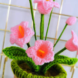Artificial Sunflower Hand Woven Yarn Simulation Flower Potting Indoor Decoration - Side View