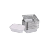 Disposable Tin Foil Box with Lid Outdoor Barbecue Baking Oven Tin Foil Bowl