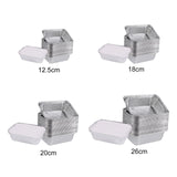 Disposable Tin Foil Box with Lid Outdoor Barbecue Baking Oven Tin Foil Bowl