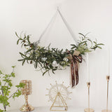 Simulation Silk Flowers Artificial Olive Branch Leaves Cotton Wreath Lintel Decorative Flowers Table Flower Bouquet Birthday Decoration