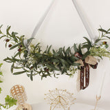Simulation Silk Flowers Artificial Olive Branch Leaves Cotton Wreath Lintel Decorative Flowers Table Flower Bouquet Birthday Decoration