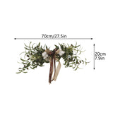 Simulation Silk Flowers Artificial Olive Branch Leaves Cotton Wreath Lintel Decorative Flowers Table Flower Bouquet Birthday Decoration