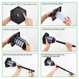 Solar Garden Lights Outdoor Waterproof Landscape Lighting Torches Garden Lights Inserted Lawn Lights