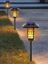 Solar Garden Lights Outdoor Waterproof Landscape Lighting Torches Garden Lights Inserted Lawn Lights