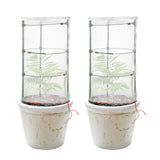 Garden Plastic Multifunctional Plant Covers Protectors Transparent Jar Prevent Birds Frost