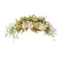 Spring Door Wreath Hanging Decorative Lintel Wreath Artificial Peony Flower Swag for Wedding Arch