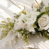 Spring Door Wreath Hanging Decorative Lintel Wreath Artificial Peony Flower Swag for Wedding Arch