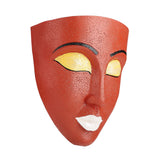 Resin Face Head Flowerpot Resin Wall Mounted Flowerpot for Indoor and Outdoor Garden Wall Decoration