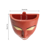 Resin Face Head Flowerpot Resin Wall Mounted Flowerpot for Indoor and Outdoor Garden Wall Decoration - Extra Image