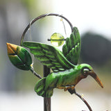 Solar Iron Lawn Lamp Waterproof Garden Stake Light Patio Decoration Landscape Light - Close-Up Angle