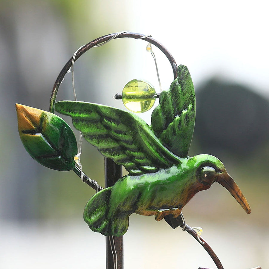 Solar Iron Lawn Lamp Waterproof Garden Stake Light Patio Decoration Landscape Light, image 7