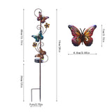 Solar Iron Lawn Lamp Waterproof Garden Stake Light Patio Decoration Landscape Light