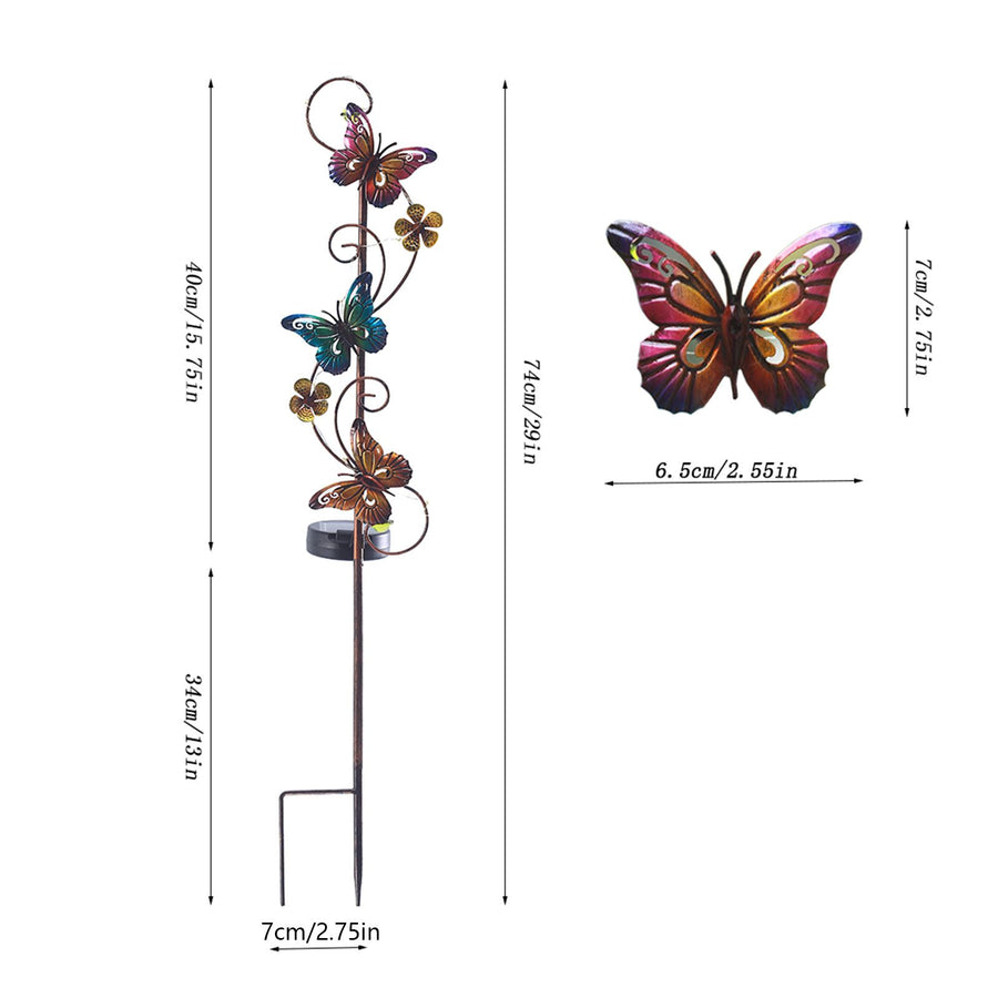 Solar Iron Lawn Lamp Waterproof Garden Stake Light Patio Decoration Landscape Light, image 11