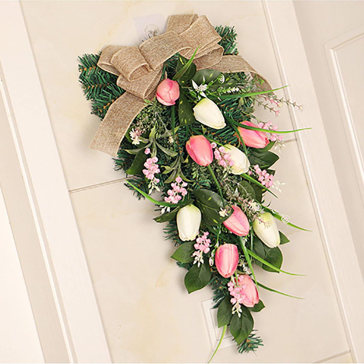 Simulation Wreath Door Hanging Wreath Artificial Decorative Wreath for Home Decoration
