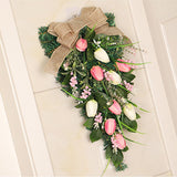 Simulation Wreath Door Hanging Wreath Artificial Decorative Wreath for Home Decoration - Low Angle