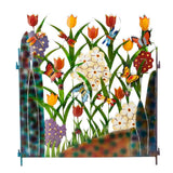 Garden Fence Border Iron Flower Decorative Garden Fencing Panel for Dog Yard Patio Outdoor