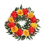 Halloween Garland Artificial Garland Window Door Hanging Wreath for Halloween Decor