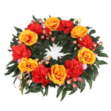 Halloween Garland Artificial Garland Window Door Hanging Wreath for Halloween Decor - 45-Degree Angle