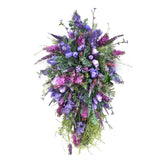 Artificial Flower Wreath Wreath with Lilacs Hyacinths Hydrangeas Spring Summer Floral Greenery Wreath A Small