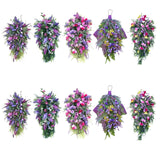 Artificial Flower Wreath Wreath with Lilacs Hyacinths Hydrangeas Spring Summer Floral Greenery Wreath A Small - Extra Image