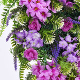 Artificial Flower Wreath Wreath with Lilacs Hyacinths Hydrangeas Spring Summer Floral Greenery Wreath B Large